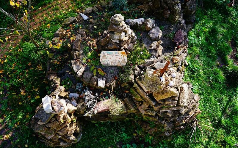 Kräuterspirale im Hortus Felix. Foto: Markus Gastl